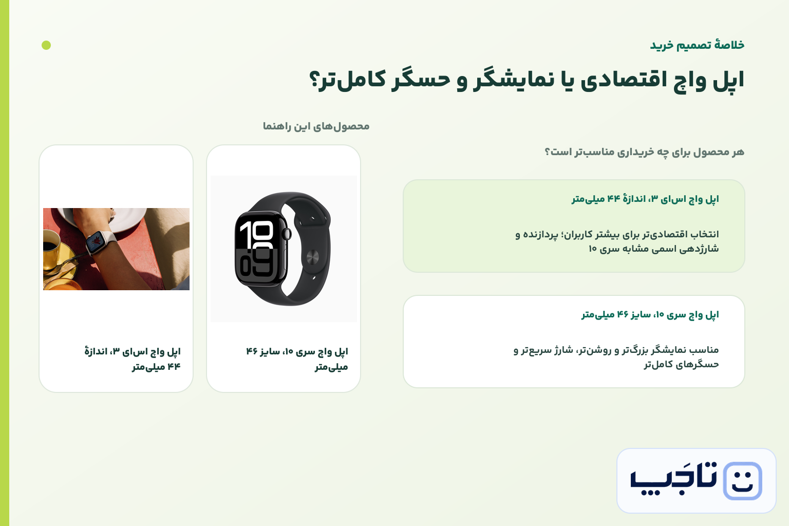 اینفوگرافیک مقایسهٔ اپل واچ اسای ۳ و اپل واچ سری ۱۰