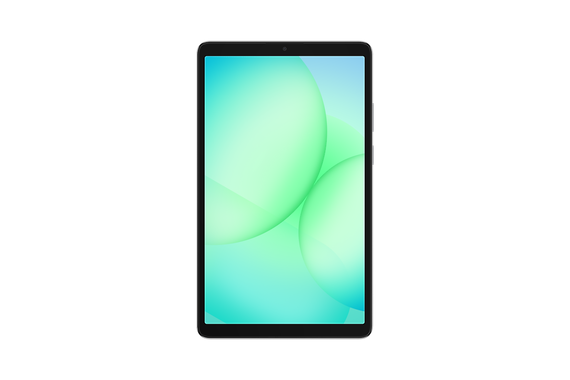 نمای کامل روبه‌روی تبلت Samsung Galaxy Tab A11 LTE با نمایشگر روشن