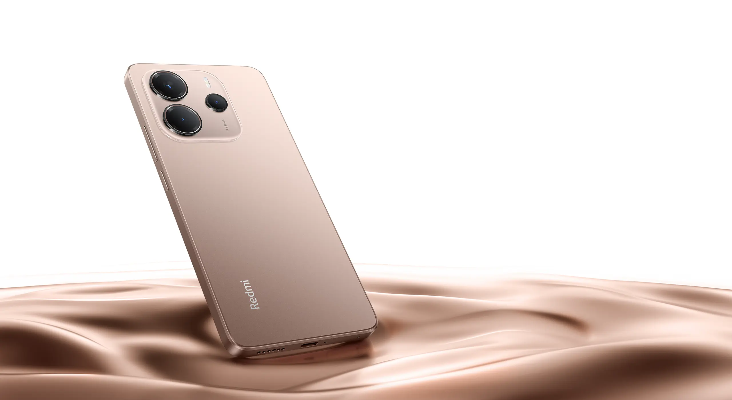 تصویر رسمی Redmi Note 14 از نمای پشت و سه‌رخ